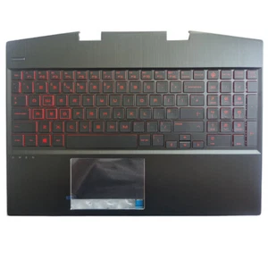 FOR HP Omen 15-dh1059nr 15-DH 15-dh1060nr 15-dh1065cl UK Keyboard Palmrest Case - Picture 1 of 3