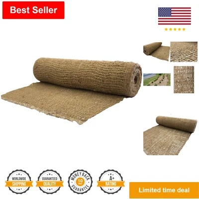 Premium Quality Jute Erosion Control Fabric - 10 Yards x 48 inches - Natural - Image 1 of 4