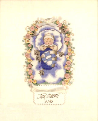Vintage Little Stitches (Mirabilia) Cross Stitch Chart ~ Newborn Joy #LS1 - Image 1 of 4
