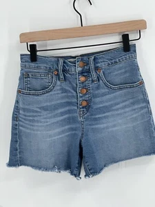 Madewell Denim Cut Off Shorts Women's Size 24 Blue Jeans - Picture 1 of 12