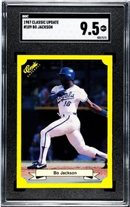1987 Classic Yellow #109 Bo Jackson RC SGC 9.5 MINT+ Kansas City Royals ROOKIE - Picture 1 of 2