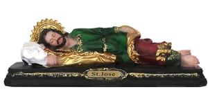 St. Jose 8" San Jose Dormido con Cajon Para Petición Resin Figure - Picture 1 of 3