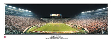 Florida State Seminoles Football END ZONE Game Night Panoramic POSTER Print Cover