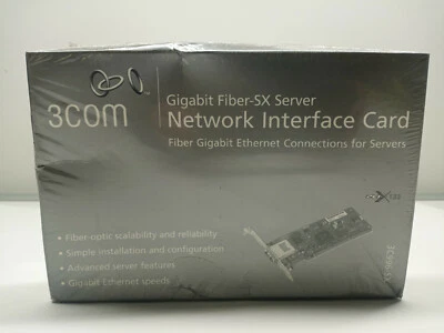 3COM Gigabit Fiber-SX NIC 3C996-SX Network Interface Adapter Card - Image 1 of 4
