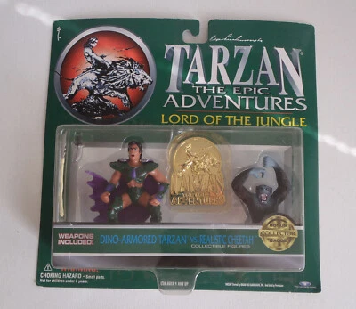 Figuras Tarzán las Aventuras Épicas Señor de la Selva vs Guepardo Realista Nuevo 1995 Foto 1 de 4
