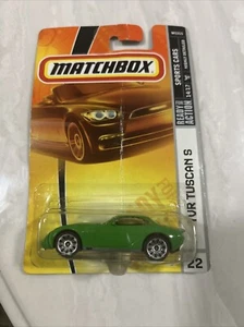 Matchbox TVR Tuscan S #22 in Lime Green 14/17 on original card - Picture 1 of 5