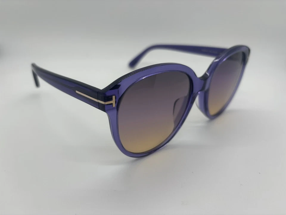 NUEVO Gafas de sol Tom Ford TF957-D 83B púrpura redondas 58-20-145 mm SIN ESTUCHE Foto 1 de 4