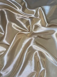 1 mtr light gold taffeta dress,bridal,wedding fabric..58”wide (147cm)C - Picture 1 of 2