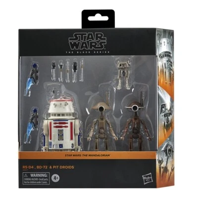Star Wars The Black Series 6" R5-D4, BD-72 & Pit Droids Set - Image 1 of 4