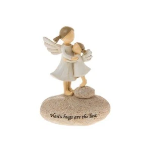 Nan's Hugs are the best Sentimental Pebble Angel Stones Gift - Picture 1 of 2