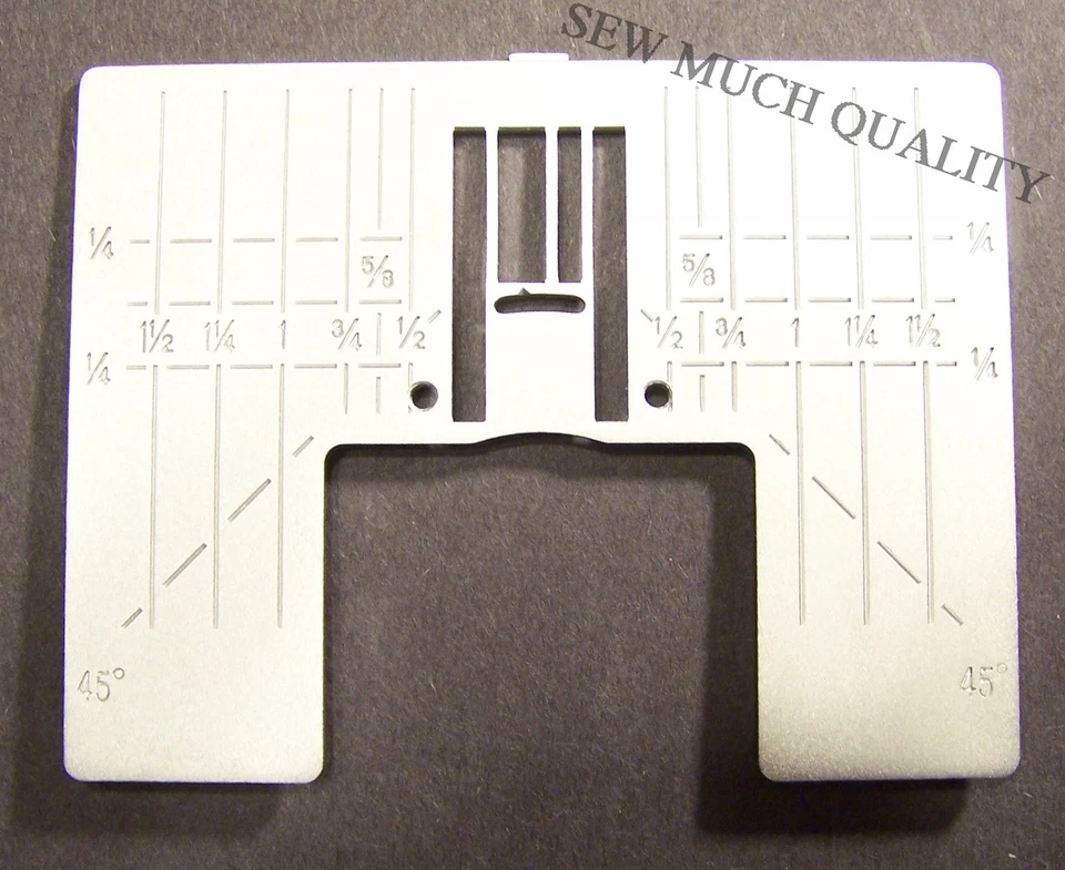 Husqvarna Viking Zigzag Needle Plate Inches DESIGNER Diamond Ruby Topaz 4129642