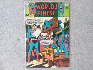 Cómic vintage 1969 World's Finest Bat-Witch #186 DC Superman Batman Collect - Imagen 1 de 3