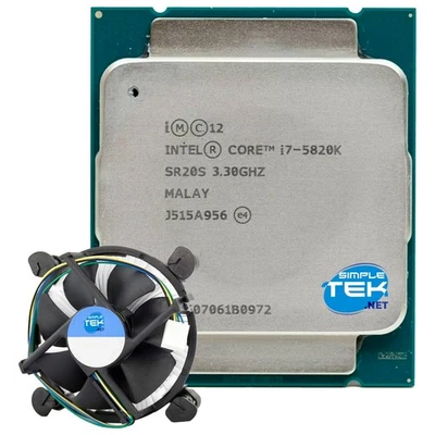 Intel Core I7 5820K CPU Processor LGA 2011 V3 SR20S 6C/12T 3,30GHZ Max 3,60GHZ - Image 1 of 4