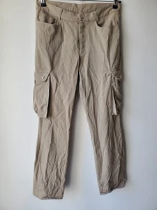 Pantalon Cargo Thierry Mugler Rare Deadstock Vintage Logo Bleu Taille 32 Usa - Picture 1 of 15