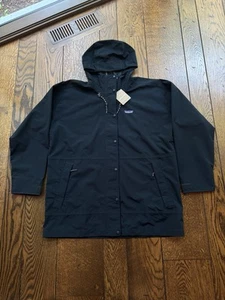 Patagonia Women's Outdoor Everyday Waterproof Rain Jacket Pitch Blue Large NWT - Picture 1 of 11