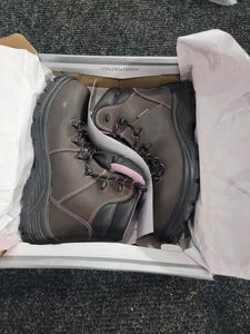 Avengers Damen-Arbeitsstiefel, Stahlkappe, Größe 9,5, braun/lila - Bild 1 von 5