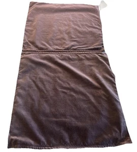 Fundas de almohada Pottery Barn 20x20” terciopelo/velour cremallera berenjena maciza 2017 dos LEER - Imagen 1 de 24