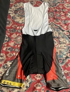 *FREE SHIP* Radio Shack Livestrong Trek Team Cyling Bibs Lance Armstrong XL - Picture 1 of 8