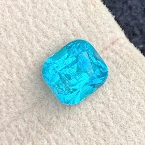 2,45 Karat Paraiba Farbe Turmalin Kissenschliff Natur Afghani Lose Edelstein - Bild 1 von 4