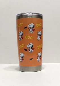 PEANUTS SNOOPY HALLOWEEN VASO DE ACERO INOXIDABLE 7” CON TAPA 16OZ NUEVO 2021 - Imagen 1 de 5
