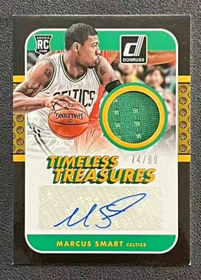 MARCUS SMART 2014-15 PANINI DONRUSS ROOKIE TIMELESS TREASURES Patch AUTO /99 RC - Image 1 of 2