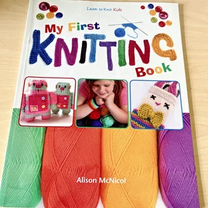 My First Knitting Book Learn to Knit Kids Alison McNicol Paperback Starter Craft - Picture 1 of 8