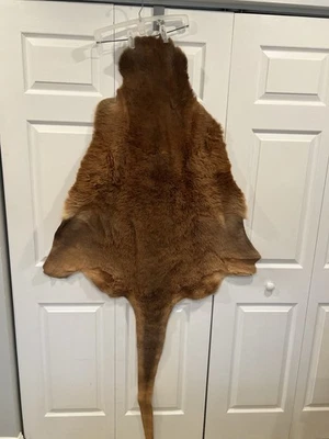 "Alfombra de piel de animal canguro curtido australiano genuino, piel piel piel cuero 46""" Foto 1 de 4