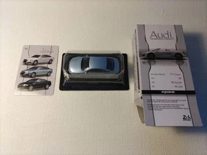 Kyosho Audi S6 1:64 Diecast Minicar Blue/Silver with Blister Card Used - Picture 1 of 9