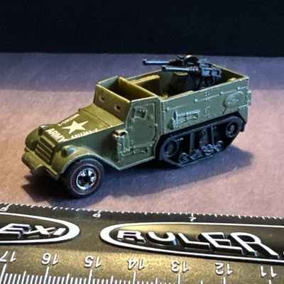 1974 Hot Wheels Redline Gun Bucket Army Half Track Truck Hong Kong Vintage - Image 1 of 4