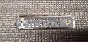 1956 Desoto Vehicle No Serial Vin Data Tag - Picture 1 of 3