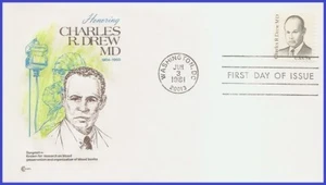 USA4 #1865 U/A COVER CRAFT FDC Charles R. Drew M.D. - Imagen 1 de 1