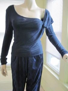 Neu mit Etikett Free People Zoe Twist Top schwarz Langarm Stretch schulterfrei Gr. XS NEU - Bild 1 von 4