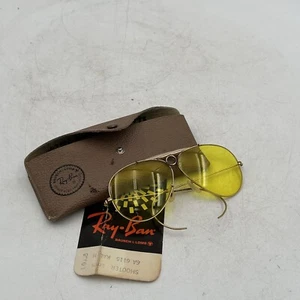 Vintage B&L RAY BAN Bausch & Lomb Kalichrome Yellow Bullet Hole Shooter 10K GF - Bild 1 von 21