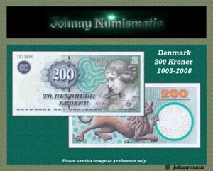 Denmark 200 Kroner 2008 UNC - Picture 1 of 3