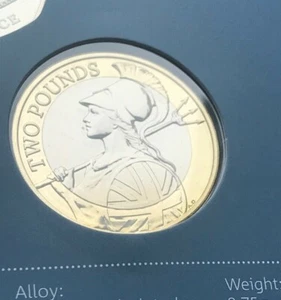 2017 BRITANNIA 2 TWO POUND COIN BRILLIANT UNCIRCULATED BU BUNC - Picture 1 of 3