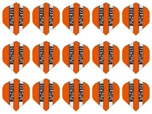 5 Sets Ruthless Standard 100 Micron Dart Flights - Ships w/ Tracking - Orange - Picture 1 of 1
