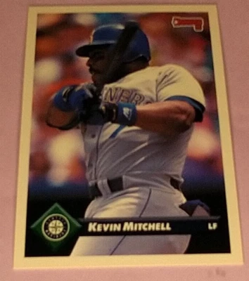 1993 Donruss #157 Kevin Mitchell Seattle Mariners - Image 1 of 2
