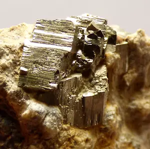 Pyrite Crystals Virtuous Lady Mine Devon UK Mineral Specimen 6cm Xtl to 8mm - Picture 1 of 15
