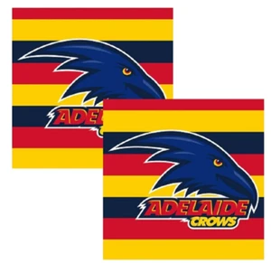 Adelaide Crows Official AFL Party Paper Serviettes Napkins 16 pack Licensed - Picture 1 of 1