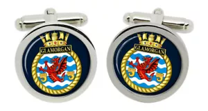HMS Glamorgan, Royal Navy Cufflinks in Box - Picture 1 of 6
