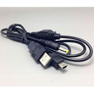 2In1 Charge Data Sync Charging USB Cable Cord for Sony PSP 1000 2000 3000 Game