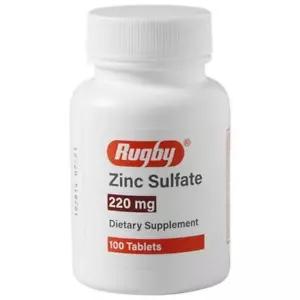 Zinc Sulfate 220 mg 100 Count Tablets | Dietary Supplement - Picture 1 of 2