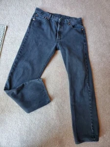 Levi 501 Black Jeans - Size 36 waist, 34 length, excellent condition - Picture 1 of 4