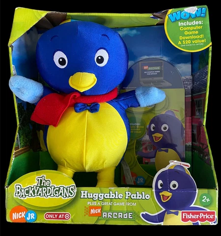 Vtg 2006 New in Box Fisher Price The Backyardigans Nick Jr Huggable Pablo + Game Cover