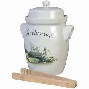 Gärtopf Sauerkrauttopf Gurkentopf Einlegetopf 5,0l Steinzeugtopf Steinguttopf - Bild 1 von 1