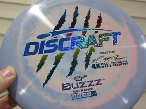 ✨ Spectacular Swirly Discraft ESP Buzzz 4X Paul Mcbeth First Run 4 Claw ✨ - Picture 1 of 10