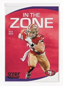 NICK BOSA 2020 Score IN THE ZONE Insert #24 Ohio State SAN FRANCISCO 49ers - Picture 1 of 1