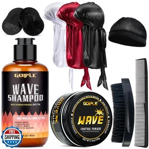 Champú de lavado Goiple Waves Pomade-360 Waves - Champú Wave para hombres negros 360 Wa - Imagen 1 de 5