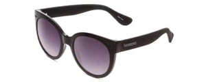 Gafas de sol Havaianas NORONHA/M para mujer Cateye negro brillante/gris humo degradado 52 mm - Imagen 1 de 5
