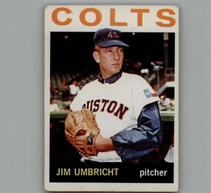 1964 Topps Jim Umbricht Baseball Card Houston Colt .45s #389 C2 - Picture 1 of 2